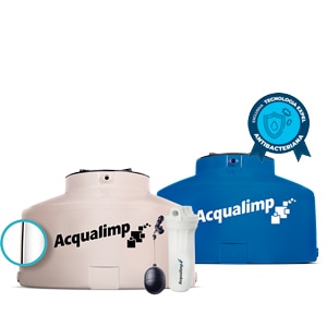 armazenamento de água com caixa d'água limpa Acqualimp